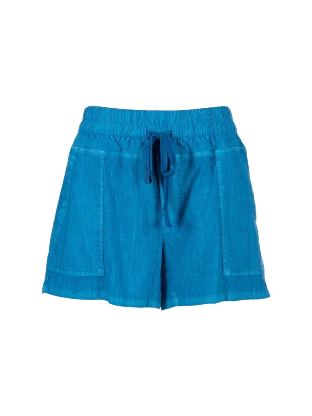 NWT Kut from the Kloth Blue Drawstring Linen-Blend Shorts